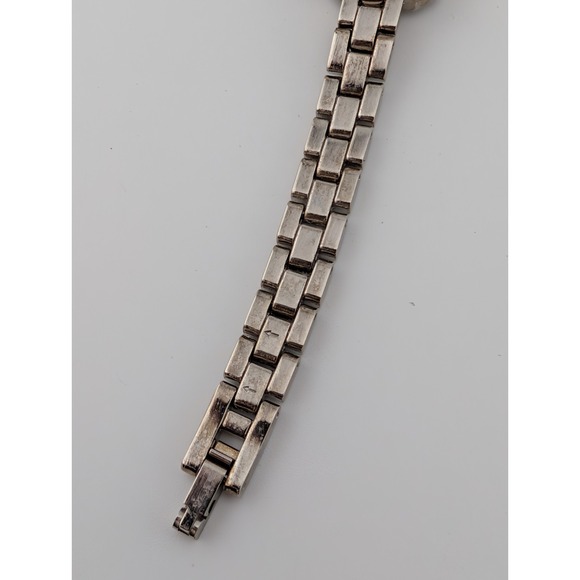 Anne Klein Silver Watch Women Crystal Accent MOP Silver 6.5" Band- New Battery - Picture 8 of 8